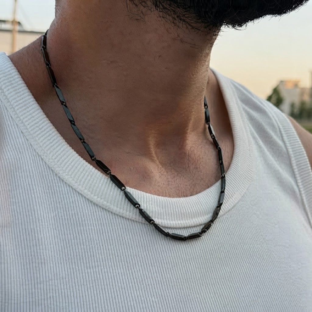 گردنبند کبریتی مشکی
