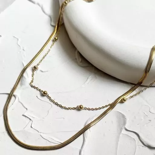 گردنبند دولاین خلخال و ماری